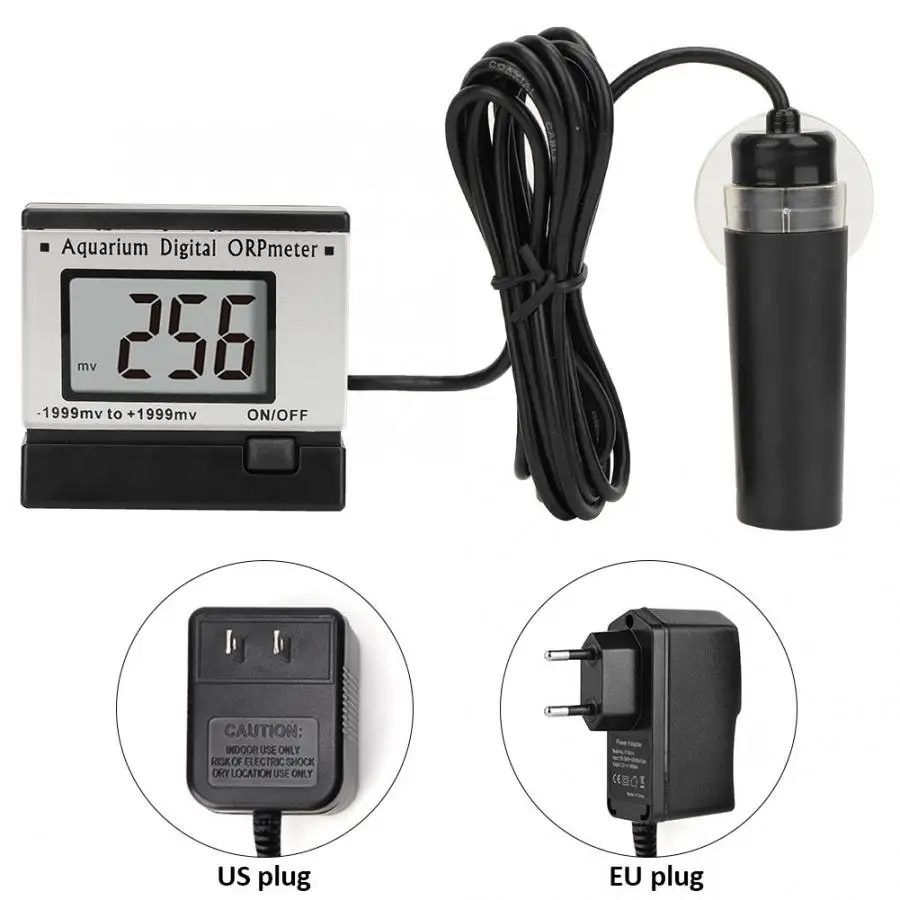ORP-169F 4 Digital LCD Mini ORP Meter Monitoring Testing Equipment Water Quality Long-term Low-maintenance AC/DC | Инструменты
