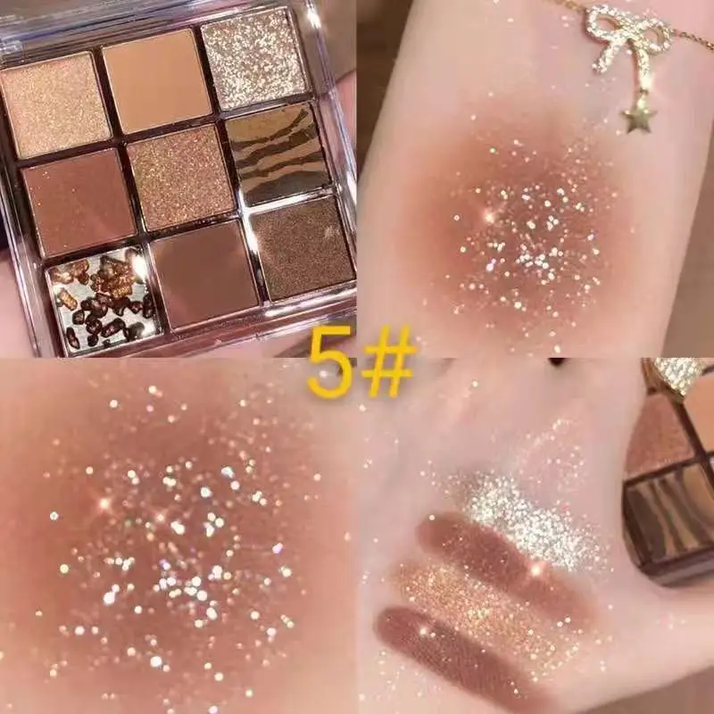 9 Color Eyeshadow Palette Make Up Matte Glitter Shimmer Nude Pigment Diamond Nude Shiny Makeup Waterproof Long-lasting Eyeshadow
9 Color Eyeshadow Palette Make Up Matte Glitter Shimmer Nude Pigment Diamond Nude Shiny Makeup Waterproof Long-lasting Eyeshadow