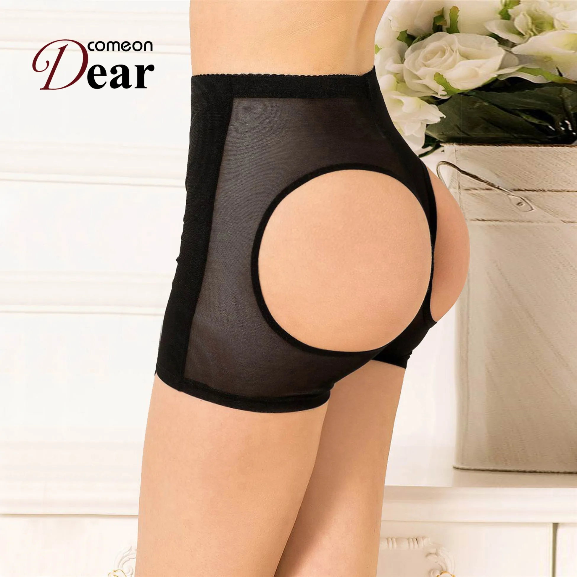 Comeondear Women Lace Panties Solid Color Sexy Nude Cutout Boyshort 3XL Large Size Butt Lifter Middle Waist Erotic Underwear
Comeondear Women Lace Panties Solid Color Sexy Nude Cutout Boyshort 3XL Large Size Butt Lifter Middle Waist Erotic Underwear