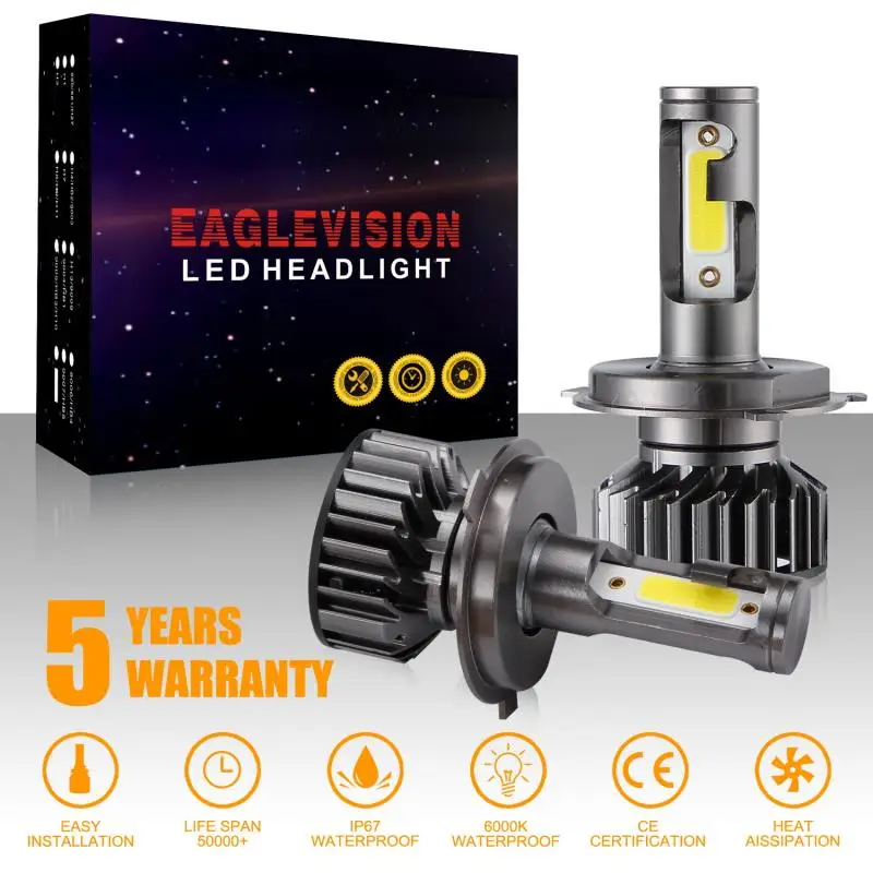 2X H4 H7 H8 9 11 9006 LED Headlight Conversion Kit COB Bulb 110W 26000LM White 360 Degree High Power 6000K Lamp
2X H4 H7 H8 9 11 9006 LED Headlight Conversion Kit COB Bulb 110W 26000LM White 360 Degree High Power 6000K Lamp