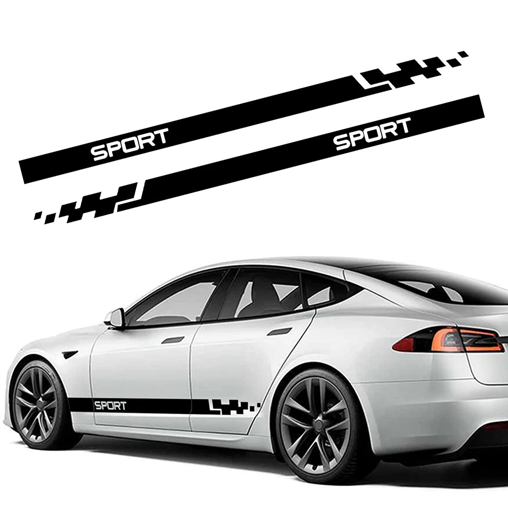 2Pcs 180x20cm Car Sticker Side Door Decals Sport Side Skirt Sticker PVC Vinyl Graphics Decor Waterproof Auto Styling Accessories
2Pcs 180x20cm Car Sticker Side Door Decals Sport Side Skirt Sticker PVC Vinyl Graphics Decor Waterproof Auto Styling Accessories