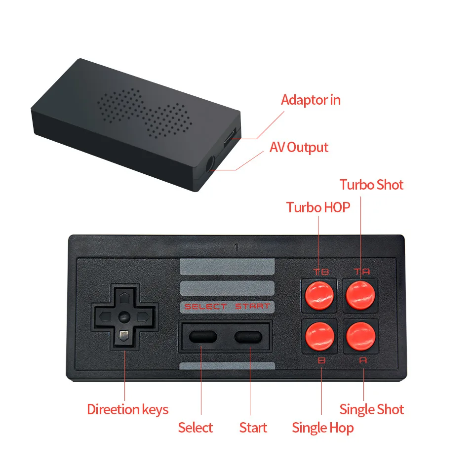 Mini Retro Handheld Game Console Wireless USB TV Video Game Console Built-in 620 Classic 8 Bit Games AV Output
Mini Retro Handheld Game Console Wireless USB TV Video Game Console Built-in 620 Classic 8 Bit Games AV Output