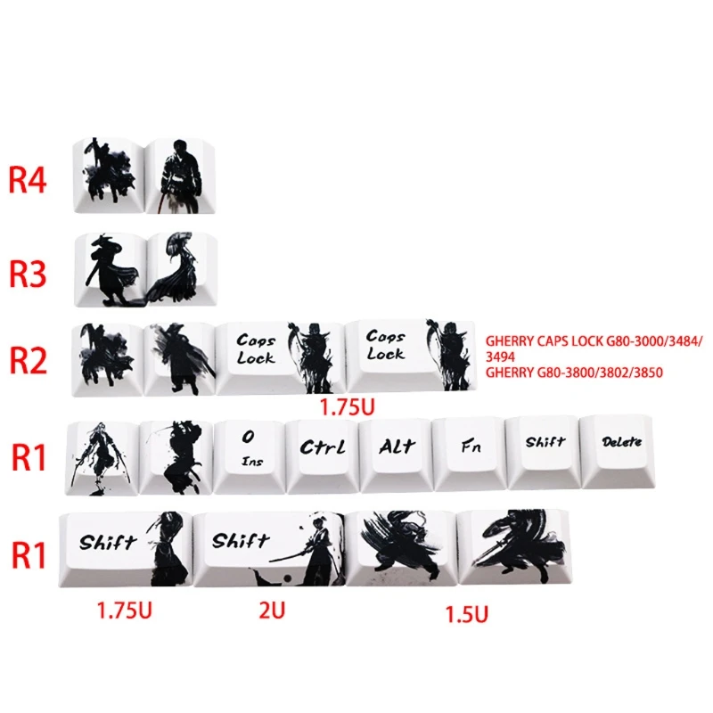 F19E Knight errant Keycap Ink Keycap 5-Surfaces Dye Sub OEM Profile 128 Key ANIS Layout Augment Mechanical Keyboard Keycap
F19E Knight errant Keycap Ink Keycap 5-Surfaces Dye Sub OEM Profile 128 Key ANIS Layout Augment Mechanical Keyboard Keycap
