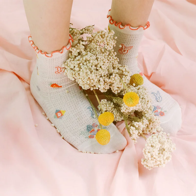 Princess sweet lolita socks Japanese cute rabbit socks children Korean thin mesh breathable lace pure cotton socks XWZ061
Princess sweet lolita socks Japanese cute rabbit socks children Korean thin mesh breathable lace pure cotton socks XWZ061
