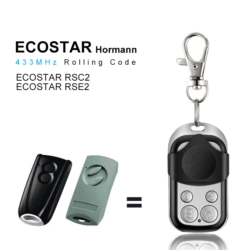 Пульт ДУ ECOSTAR RSE2 RSC2 с аккумулятором 433 МГц | Безопасность и защита