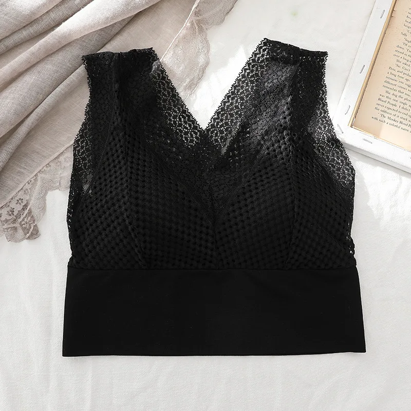 Sexy Sleeveless Hollow Up Lace Stitching Short Tops High Waist V Neck Slim Tank Top Female Summer Chic Casual Wear Women Clothes
Sexy Sleeveless Hollow Up Lace Stitching Short Tops High Waist V Neck Slim Tank Top Female Summer Chic Casual Wear Women Clothes