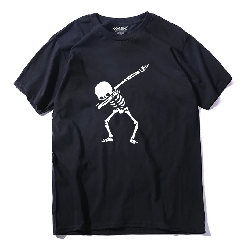 COOLMIND DA0113A 100% cotton short sleeve dabbing print skull men T shirt casual o-neck summer mens tee shirts o-neck tshirt
COOLMIND DA0113A 100% cotton short sleeve dabbing print skull men T shirt casual o-neck summer mens tee shirts o-neck tshirt