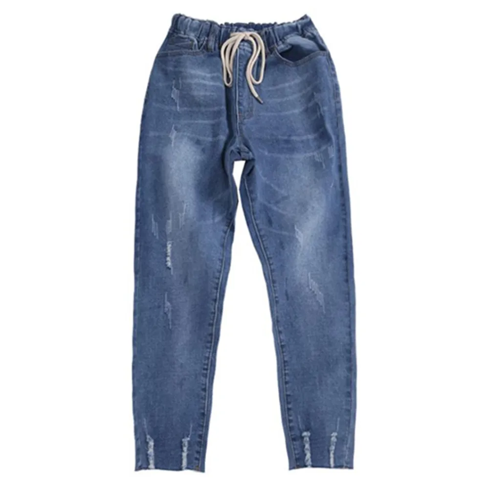 Women Summer Pants Baggy Denim Ripped Jeans High Waisted Elastic Loose Wide Leg Jeans Long Trousers Womens Clothes
Women Summer Pants Baggy Denim Ripped Jeans High Waisted Elastic Loose Wide Leg Jeans Long Trousers Womens Clothes