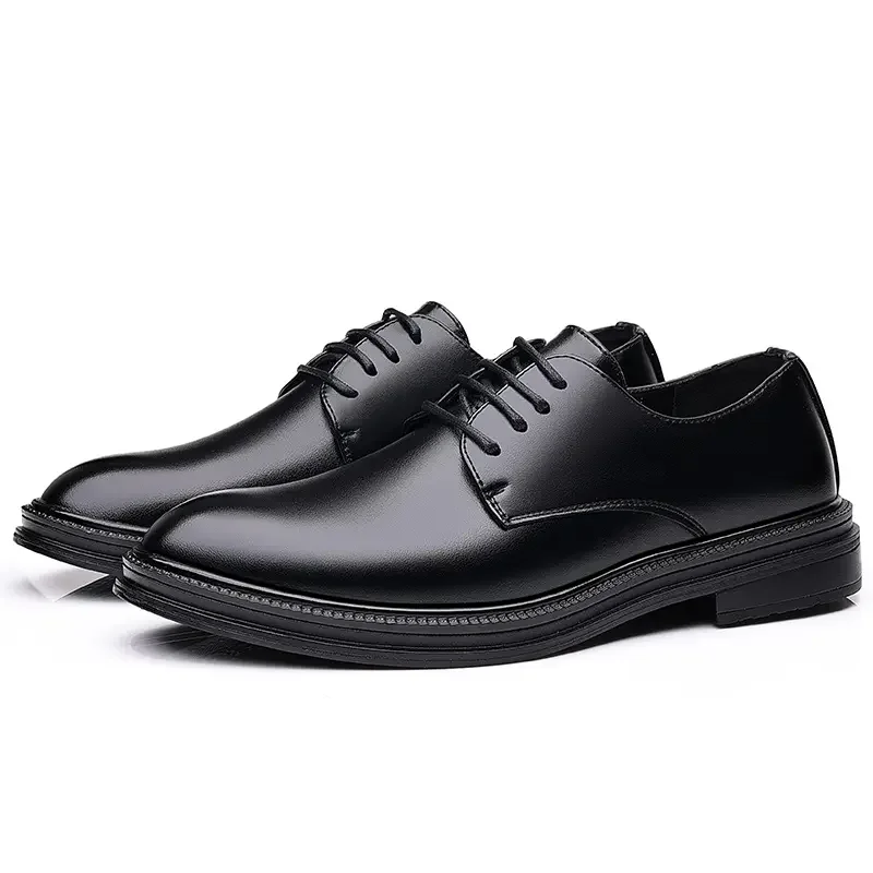 N74 Men's Business Casual All-match Comfortable Lace-up Leather Shoes In Solid Color with Round Head Without Inner Single Shoes
N74 Men's Business Casual All-match Comfortable Lace-up Leather Shoes In Solid Color with Round Head Without Inner Single Shoes