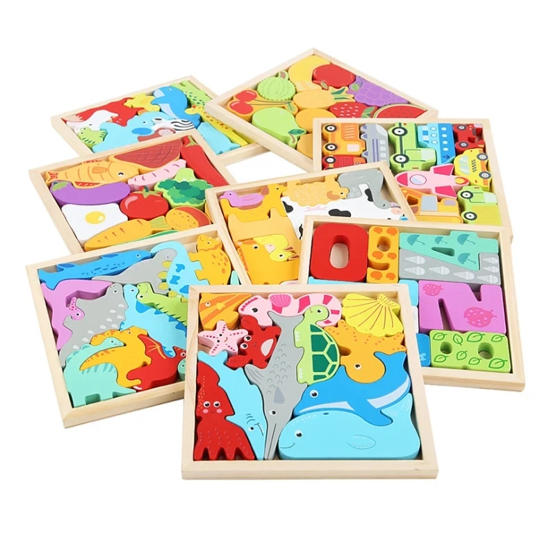 DIY Cartoon Animal 3D Jigsaw Puzzle Wood Toys for Children Baby Hand Grasp Board Fruit Vegetable Vehicle Wooden Puzzles Toy
DIY Cartoon Animal 3D Jigsaw Puzzle Wood Toys for Children Baby Hand Grasp Board Fruit Vegetable Vehicle Wooden Puzzles Toy
