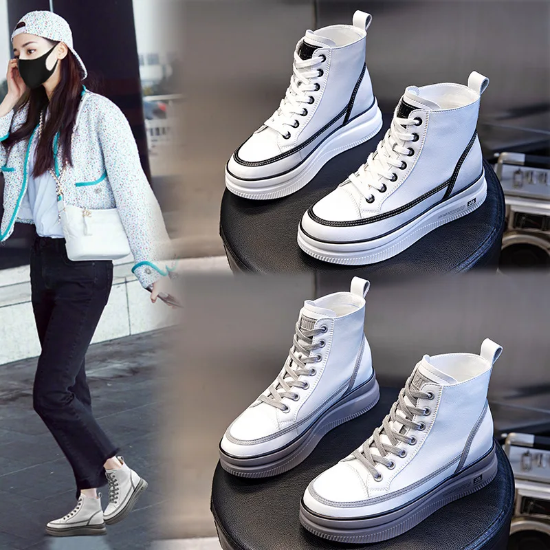 2021new Autumn Women's Genuine Leather Shoes Thick Bottom Platform Shoes Women's Flat Casual White Shoes
2021new Autumn Women's Genuine Leather Shoes Thick Bottom Platform Shoes Women's Flat Casual White Shoes