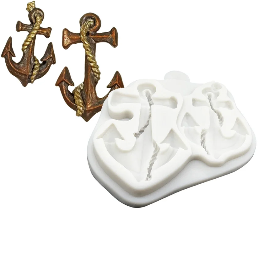 Wholesale 10 pcs Anchor Shape Silicone Mold Sugarcraft Chocolate Cupcake Baking Mold Fondant Cake Decorating Tools
Wholesale 10 pcs Anchor Shape Silicone Mold Sugarcraft Chocolate Cupcake Baking Mold Fondant Cake Decorating Tools