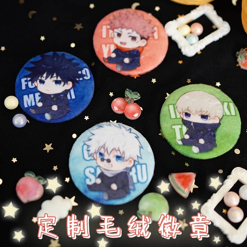 Jujutsu Kaisen Inumaki Toge Gojo Satoru Plush Metal Badge Button Brooch Pins Cosplay Anime Collection Clothing Decor Gifts
Jujutsu Kaisen Inumaki Toge Gojo Satoru Plush Metal Badge Button Brooch Pins Cosplay Anime Collection Clothing Decor Gifts