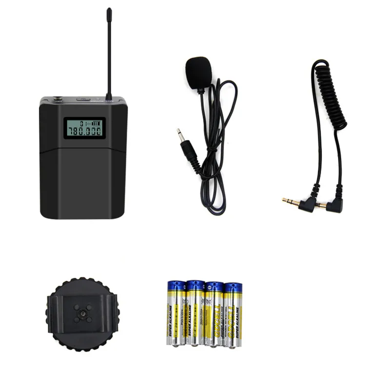Professional UFH High Frequency Receiver Transmitter Wireless Lavalier Microphone 6 Channels Remote Camera Recording Microphone
Professional UFH High Frequency Receiver Transmitter Wireless Lavalier Microphone 6 Channels Remote Camera Recording Microphone