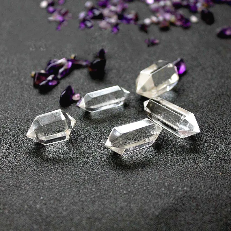 1Pcs Mini Natural White Crystal Two-pointed Crystal Column Small Ornament Stones Ore SpecimenCollection Home decorative gift
1Pcs Mini Natural White Crystal Two-pointed Crystal Column Small Ornament Stones Ore SpecimenCollection Home decorative gift