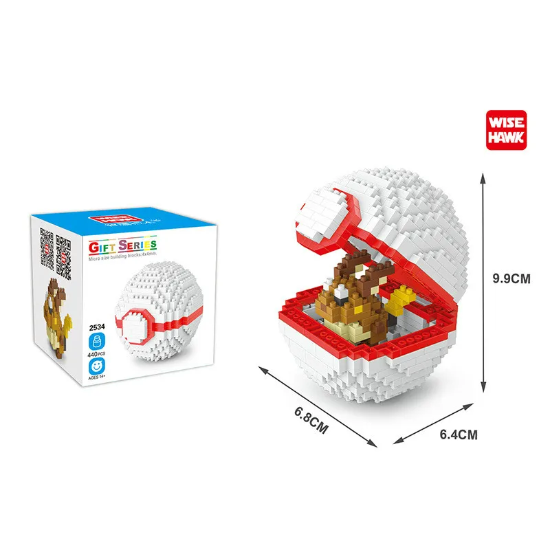 Pokemon Ball Small Building Block Pikachu Squirtle Flareon Poke Ball Micro Block Lapras Action Figure Construction Toys Blocks
Pokemon Ball Small Building Block Pikachu Squirtle Flareon Poke Ball Micro Block Lapras Action Figure Construction Toys Blocks