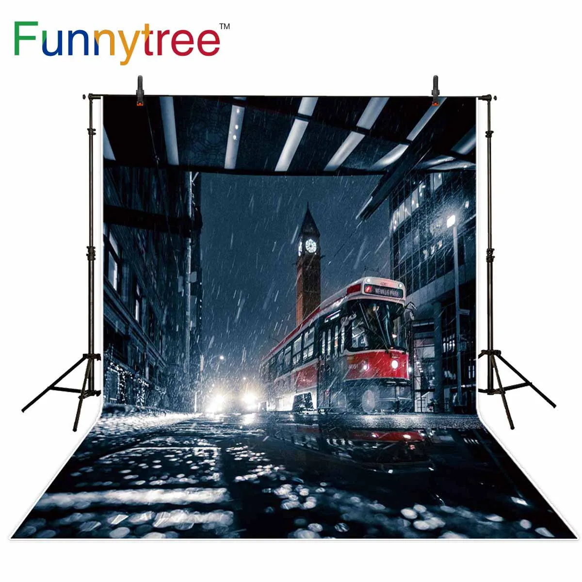 Funnytree photography studio backdrop train tower street light night floor rain photo background decor photocall photophone
Funnytree photography studio backdrop train tower street light night floor rain photo background decor photocall photophone