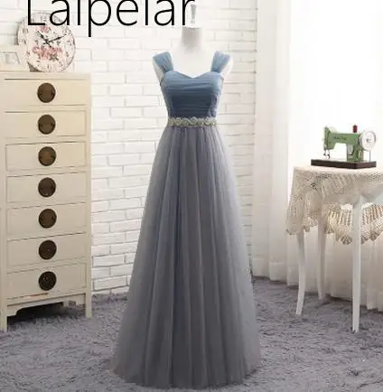 Vestido De Noiva Dusty Blue Brides,maid Dress Long Scoop Beading Pleat Elegant Simple Bride Wedd-ing Prom Party Formal dress New
Vestido De Noiva Dusty Blue Brides,maid Dress Long Scoop Beading Pleat Elegant Simple Bride Wedd-ing Prom Party Formal dress New