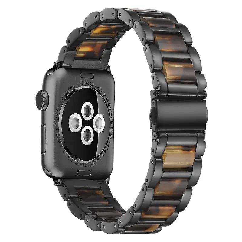 Resin Stainless Steel Bracelet for Apple Watch 6 SE Band 44mm 40mm Series 6 5 4 Metal Link Wristbands for Apple Watch Strap 42mm
Resin Stainless Steel Bracelet for Apple Watch 6 SE Band 44mm 40mm Series 6 5 4 Metal Link Wristbands for Apple Watch Strap 42mm