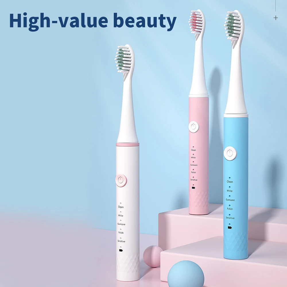 Household Sonic Electric Toothbrush Rechargeable Ultrasonic Tooth Brush Adult Teeth Cleaner Toothbrush Smart Electric Toothbrush
Household Sonic Electric Toothbrush Rechargeable Ultrasonic Tooth Brush Adult Teeth Cleaner Toothbrush Smart Electric Toothbrush