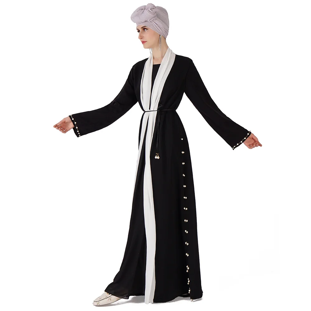 2021 Summer New Middle East Dubai Abaya Robe Saudi Arabia Kaftan Muslim Beaded Dress Fashion Arab Libyan Muslim Women's Robe
2021 Summer New Middle East Dubai Abaya Robe Saudi Arabia Kaftan Muslim Beaded Dress Fashion Arab Libyan Muslim Women's Robe