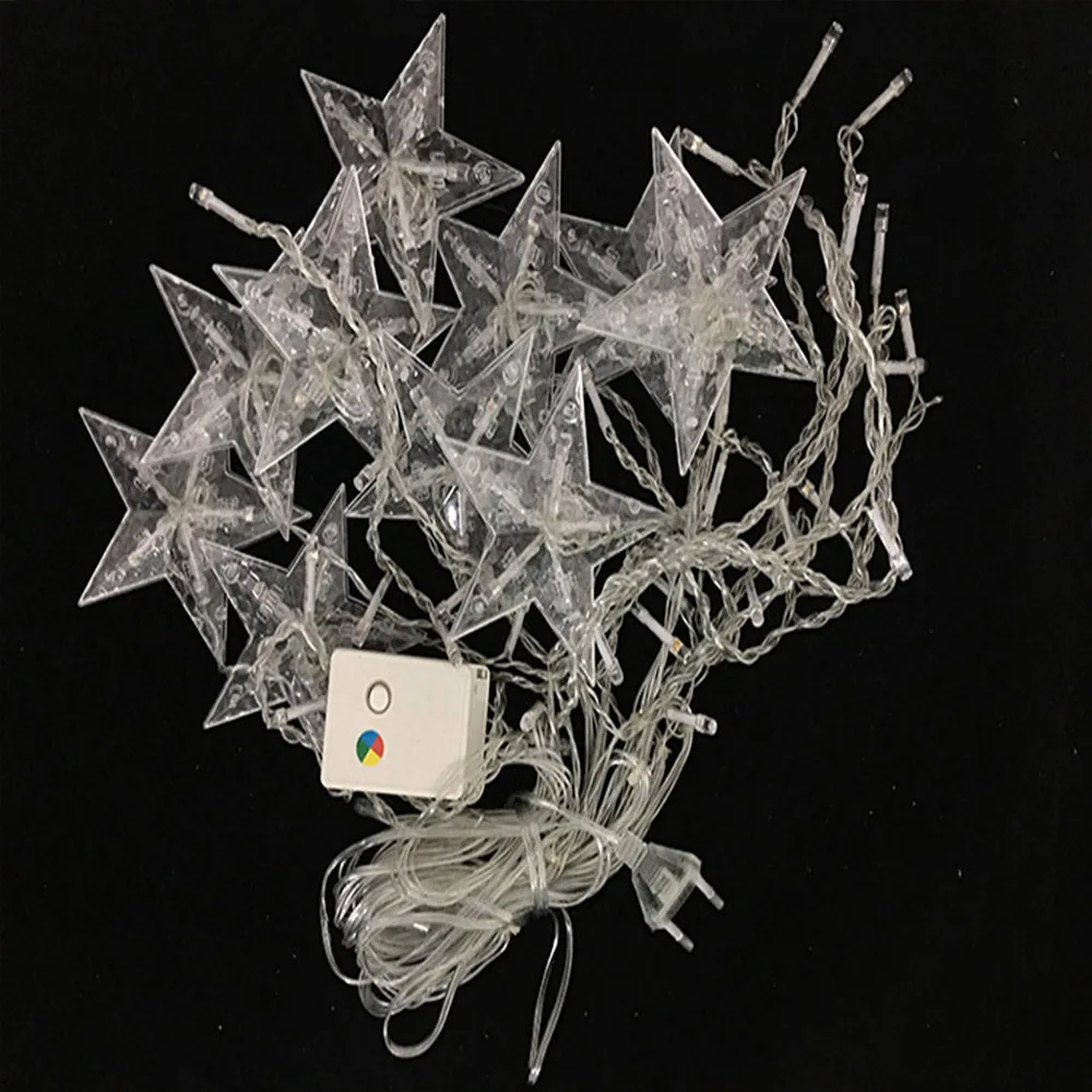 2.5M LED Christmas Lights Star Curtain String Light 220V Fairy Light Outdoor Indoor Garland For Party Wedding Holiday Decoration
2.5M LED Christmas Lights Star Curtain String Light 220V Fairy Light Outdoor Indoor Garland For Party Wedding Holiday Decoration