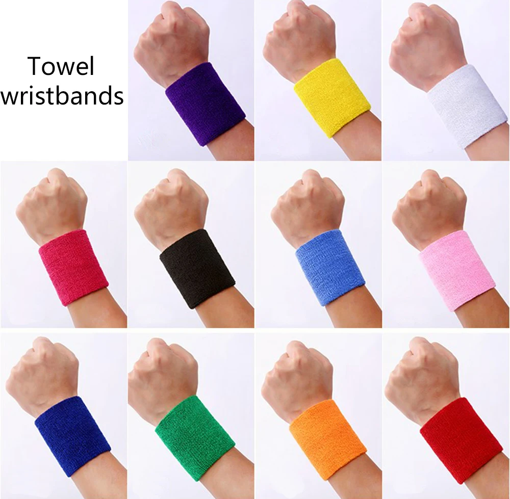 4x Unisex Wrist Sweatbands Sports Cotton Wristband for Gym Running Basketball 
4x Unisex Wrist Sweatbands Sports Cotton Wristband for Gym Running Basketball