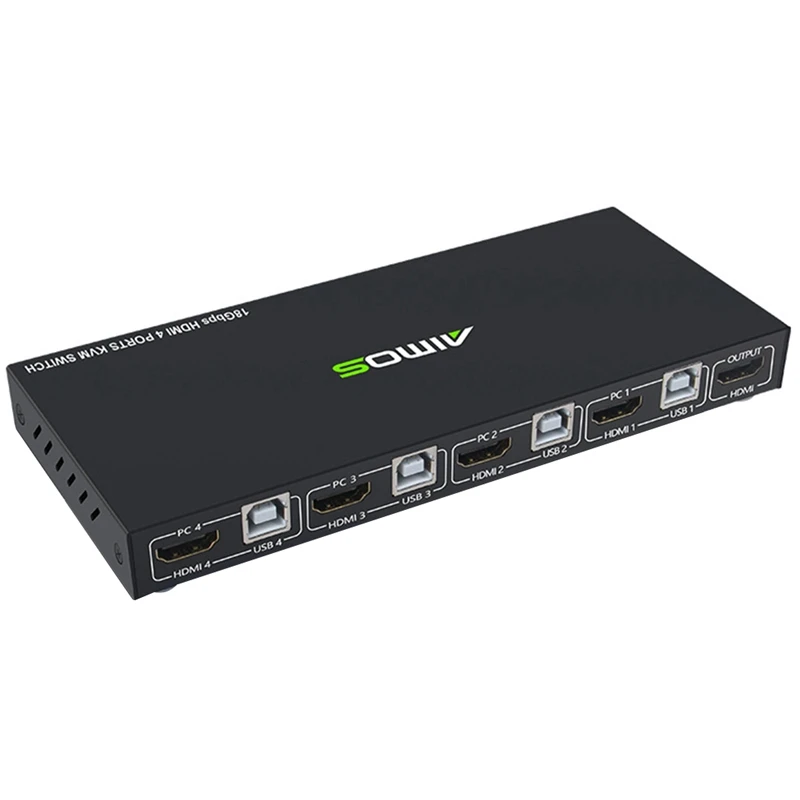 Металлический Чехол AIMOS Ultra HD, 18 Гбит/с, 4K, 60 Гц, 4 входа, 1 выход, переключатель экрана квм, стандартная клавиатура и мышь
Металлический Чехол AIMOS Ultra HD, 18 Гбит/с, 4K, 60 Гц, 4 входа, 1 выход, переключатель экрана квм, стандартная клавиатура и мышь