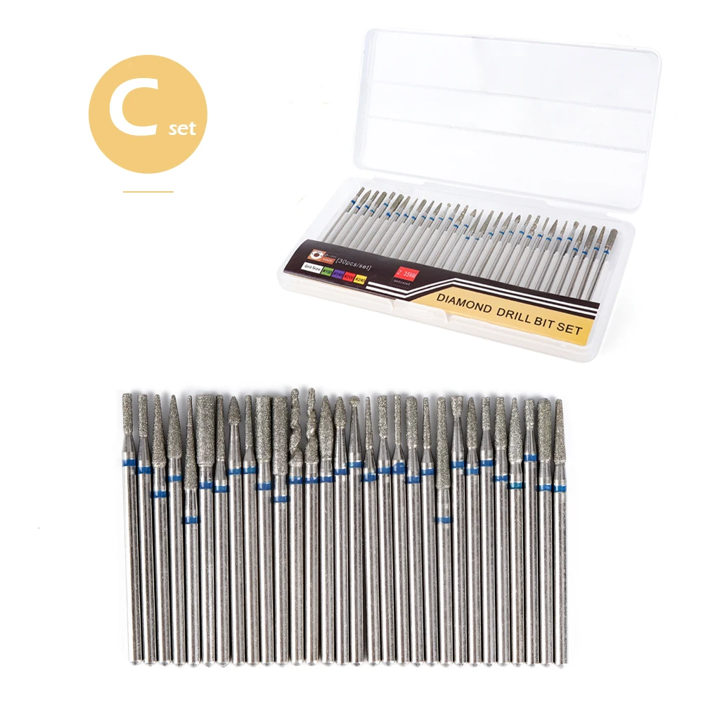 30pcs Milling Cutter Nail Drill Bit Set for Manicure Diamond Cuticle Clean Burr Electric Cutter Rotary Bit Accessories Nail Care
30pcs Milling Cutter Nail Drill Bit Set for Manicure Diamond Cuticle Clean Burr Electric Cutter Rotary Bit Accessories Nail Care