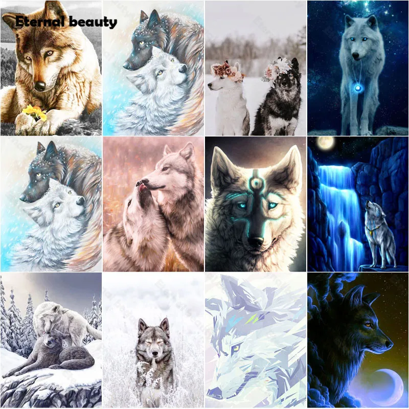 5D Diamond Painting Wolf Cross Stitch Kits Wolf Diamond Embroidery Animal Pattern Diamond Mosaic Art Artist Diy Home Decoration
5D Diamond Painting Wolf Cross Stitch Kits Wolf Diamond Embroidery Animal Pattern Diamond Mosaic Art Artist Diy Home Decoration