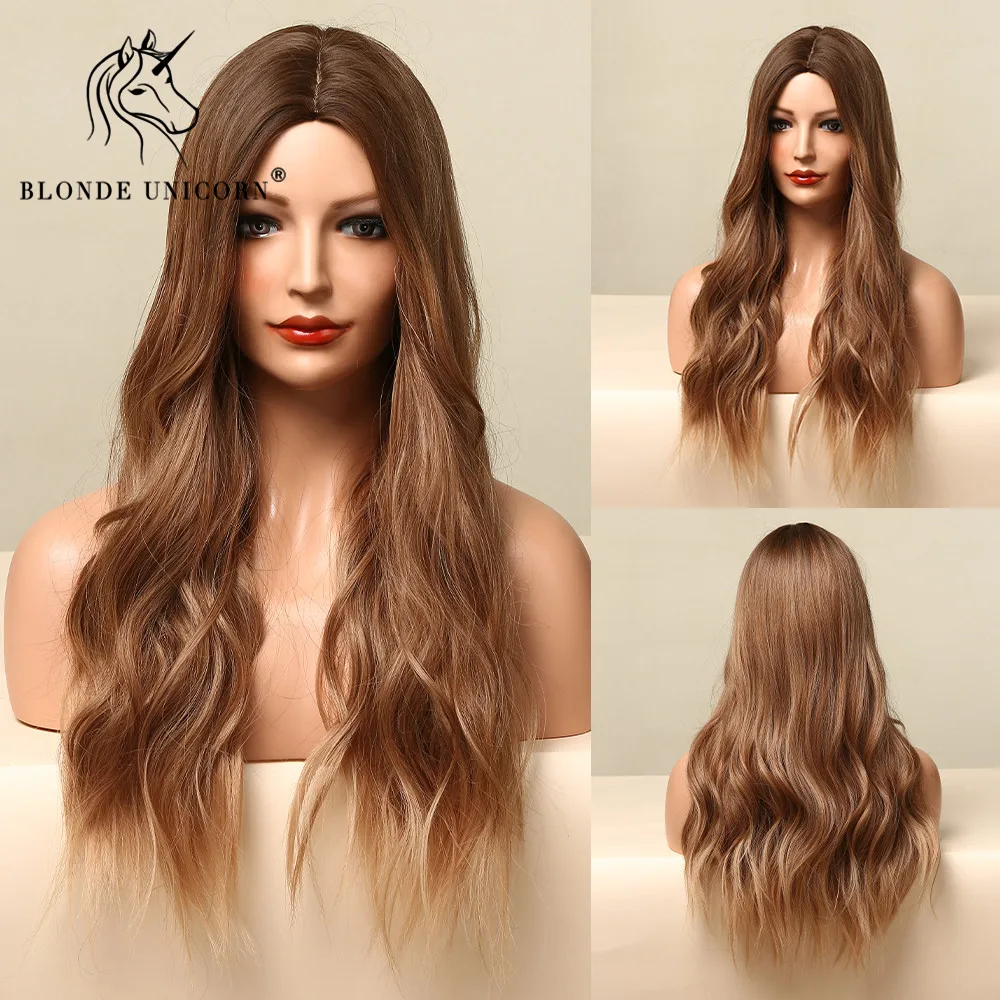 Blonde Unicorn Synthetic Long Ombre Brown Blonde Wavy Wig Daily Party Hair Wigs for Black White Women Heat Resistant Fiber
Blonde Unicorn Synthetic Long Ombre Brown Blonde Wavy Wig Daily Party Hair Wigs for Black White Women Heat Resistant Fiber