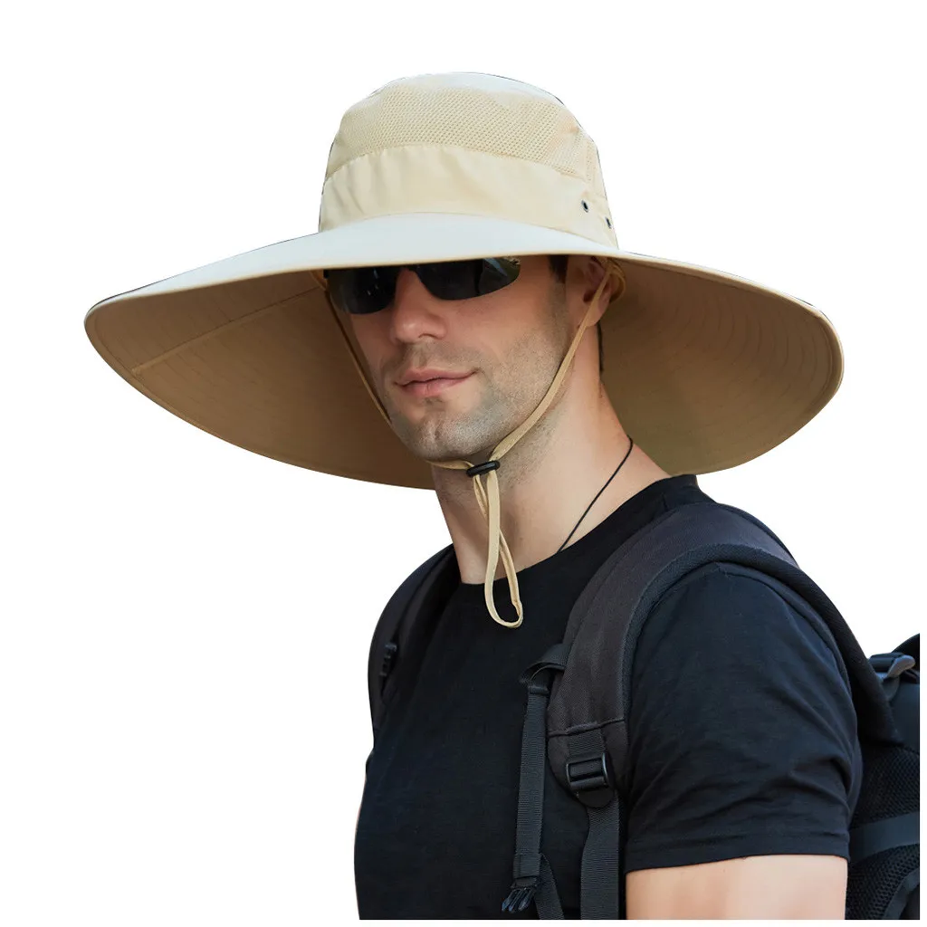 NEW Fisherman Hat Summer Men Casual Increase The Brim Men's Solid Color Drawstring Waterproof Outdoor Sunscreen Hiking Hat
NEW Fisherman Hat Summer Men Casual Increase The Brim Men's Solid Color Drawstring Waterproof Outdoor Sunscreen Hiking Hat
