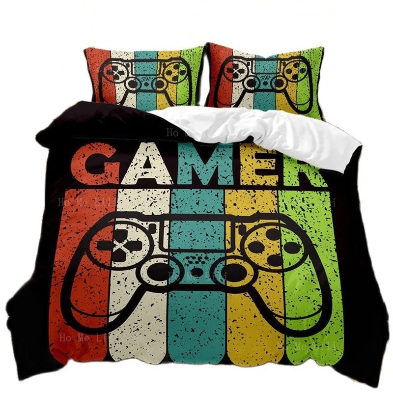 3D Gamepad Duvet Cover Set Gamer Video Controller Neon Gradient For Kids Boys Adults Colorful Bedding Decor
3D Gamepad Duvet Cover Set Gamer Video Controller Neon Gradient For Kids Boys Adults Colorful Bedding Decor