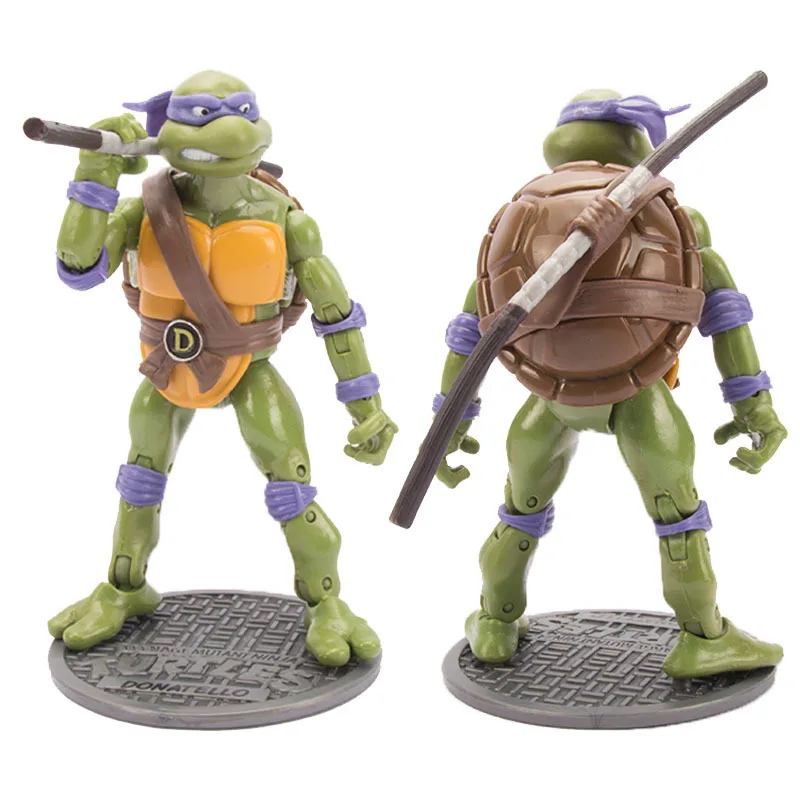 4 шт. фигурки черепашек-ниндзя из аниме TMNT87 NECA 16 см | Игрушки и хобби