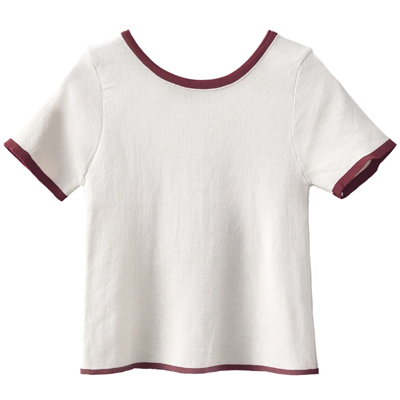New T-shirts Women 2021 women's t-shirt Cotton O-Neck Short Sleeve Basic Solid color Navel Short Sleeve Female Summer Tops
New T-shirts Women 2021 women's t-shirt Cotton O-Neck Short Sleeve Basic Solid color Navel Short Sleeve Female Summer Tops