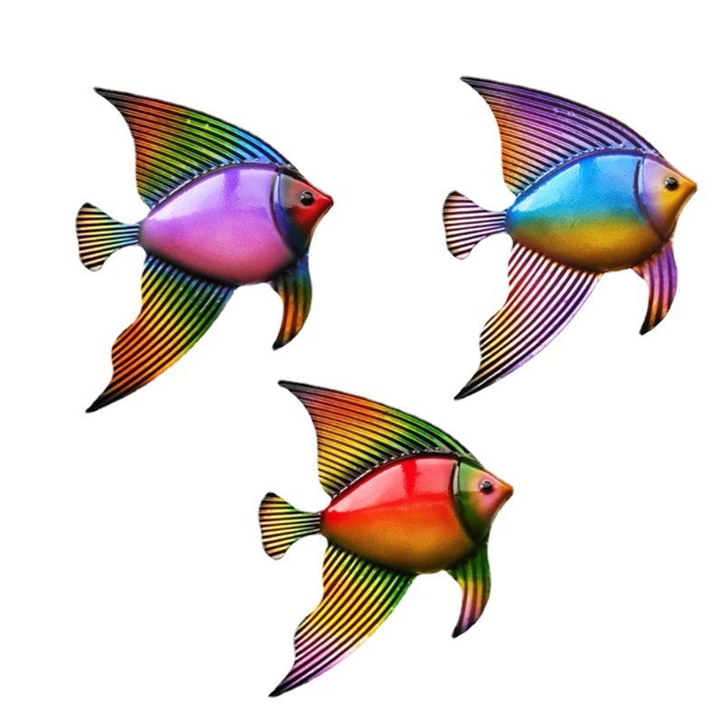 H051 3Pcs Metal Tropical Fish Wall Art Decor Colorful Iron Sea Life Garden Sculpture
H051 3Pcs Metal Tropical Fish Wall Art Decor Colorful Iron Sea Life Garden Sculpture