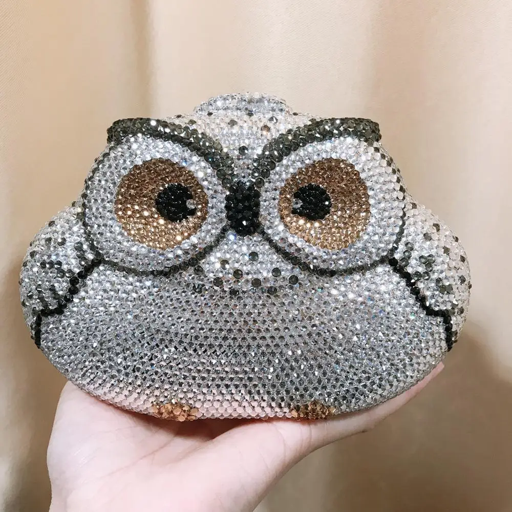 owl shape Ladies handbag Bridal wedding party purses women evening party bag luxury clutches elegant crystal purse for wedding
owl shape Ladies handbag Bridal wedding party purses women evening party bag luxury clutches elegant crystal purse for wedding