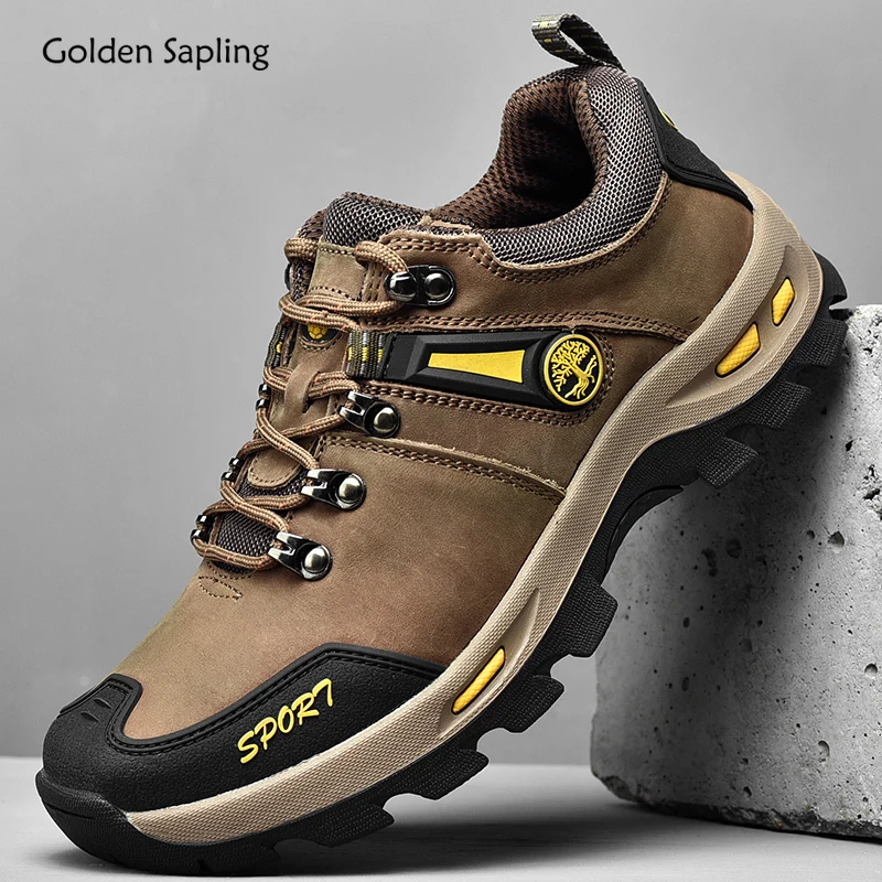 Golden Sapling Outdoor Shoes Men Genuine Leather Trekking Footwear Classics Outdoors Leisure Flats Comfortable Men's Casual Shoe
Golden Sapling Outdoor Shoes Men Genuine Leather Trekking Footwear Classics Outdoors Leisure Flats Comfortable Men's Casual Shoe