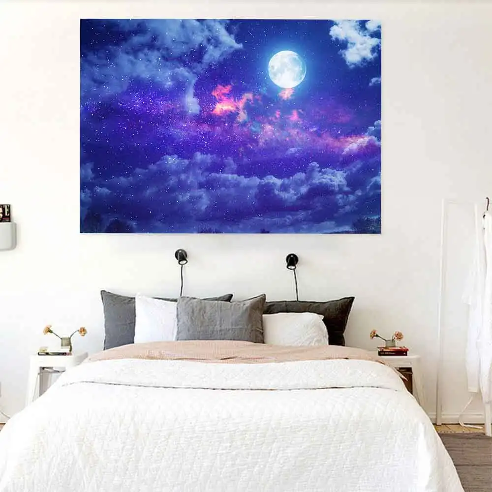 

Simsant Space Tapestry Outer Universe Galaxy Planet Art Wall Hanging Tapestries for Living Room Bedroom Home Dorm Decor