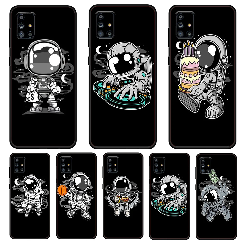 Funny Astronaut Cartoon Cute For Samsung Galaxy A72 A52 A51 A32 A02S A12 A42 A91 A81 A71 A01 A21S 5G Soft Black Phone Case
Funny Astronaut Cartoon Cute For Samsung Galaxy A72 A52 A51 A32 A02S A12 A42 A91 A81 A71 A01 A21S 5G Soft Black Phone Case