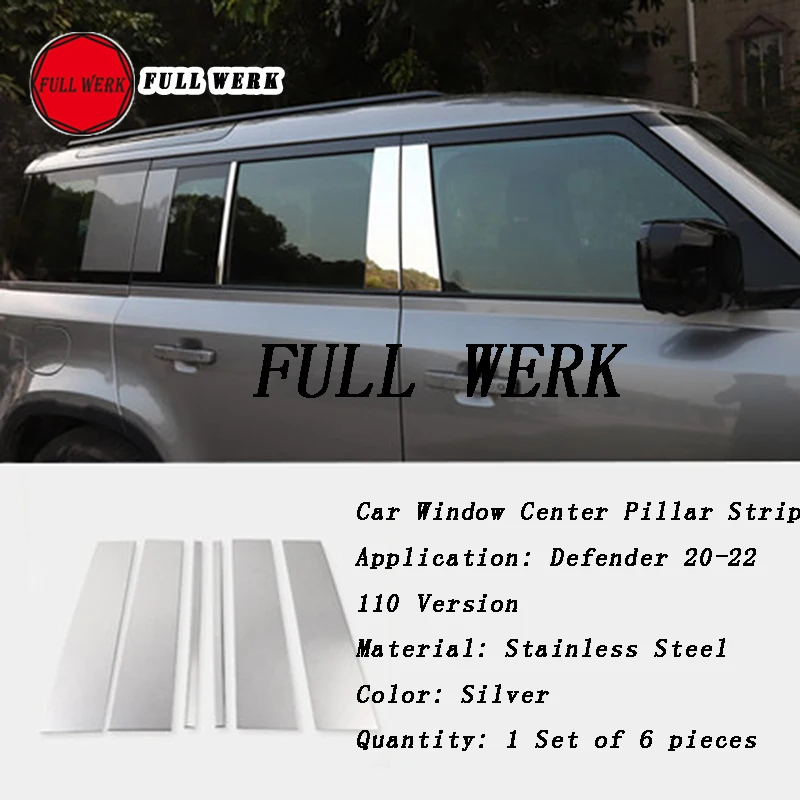 6 шт./компл. Нержавеющая сталь окна автомобиля центральной стойки полосы декоративная крышка Стикеры пластина для Defender 20-22 110 версии внешней A
6 шт./компл. Нержавеющая сталь окна автомобиля центральной стойки полосы декоративная крышка Стикеры пластина для Defender 20-22 110 версии внешней A