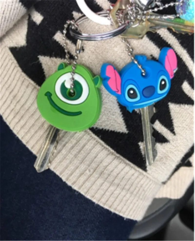 2Pcs/set Key Holder Cartoon Silicone Protective key Case Cover For keys Cute Creative PVC Soft Keychain Ornament Pendant
2Pcs/set Key Holder Cartoon Silicone Protective key Case Cover For keys Cute Creative PVC Soft Keychain Ornament Pendant