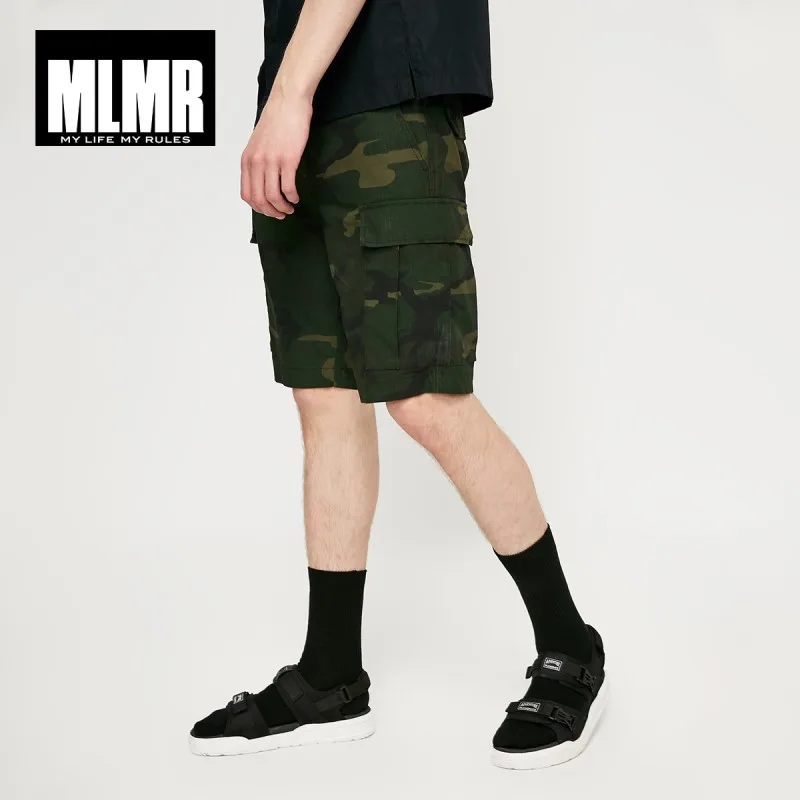 Мужские уличные камуфляжные шорты JackJones MLMR прямые до колена из 100% хлопка 219115516 |