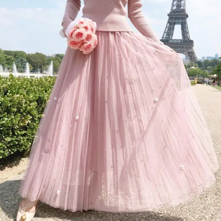 Women Sweater + Mesh Shirts Suits Pink Solid Tops Elegant Woman Two Piece Set Swing Maxi Skirt Vestidos 
Women Sweater + Mesh Shirts Suits Pink Solid Tops Elegant Woman Two Piece Set Swing Maxi Skirt Vestidos