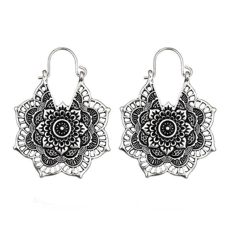 Vintage Mandala Flower Drop Dangle Earring For Women Girl Tribal Hollow Floral Pendant Earrings Pendientes
Vintage Mandala Flower Drop Dangle Earring For Women Girl Tribal Hollow Floral Pendant Earrings Pendientes