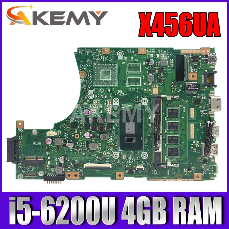 Akemy для ASUS X456UA Laotop материнская плата X456UV X456UQk X456UAM X456UVK материнская плата с процессором i5-6200U 4 ГБ оперативной памяти
Akemy для ASUS X456UA Laotop материнская плата X456UV X456UQk X456UAM X456UVK материнская плата с процессором i5-6200U 4 ГБ оперативной памяти