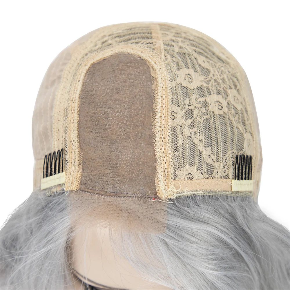 Silver White Synthetic Wig Medium Length Wavy Lace Wigs for Women Daily Fake Hair Natural Looking High Resistant Fiber
Silver White Synthetic Wig Medium Length Wavy Lace Wigs for Women Daily Fake Hair Natural Looking High Resistant Fiber