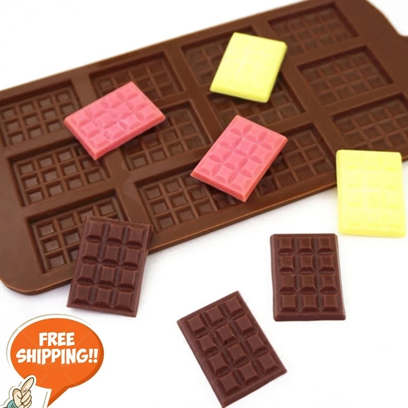 1PCS Silicone Mold 12 Cells Chocolate Mold Fondant Patisserie Candy Bar Mould Cake Mode Decoration Kitchen Baking Accessories
1PCS Silicone Mold 12 Cells Chocolate Mold Fondant Patisserie Candy Bar Mould Cake Mode Decoration Kitchen Baking Accessories