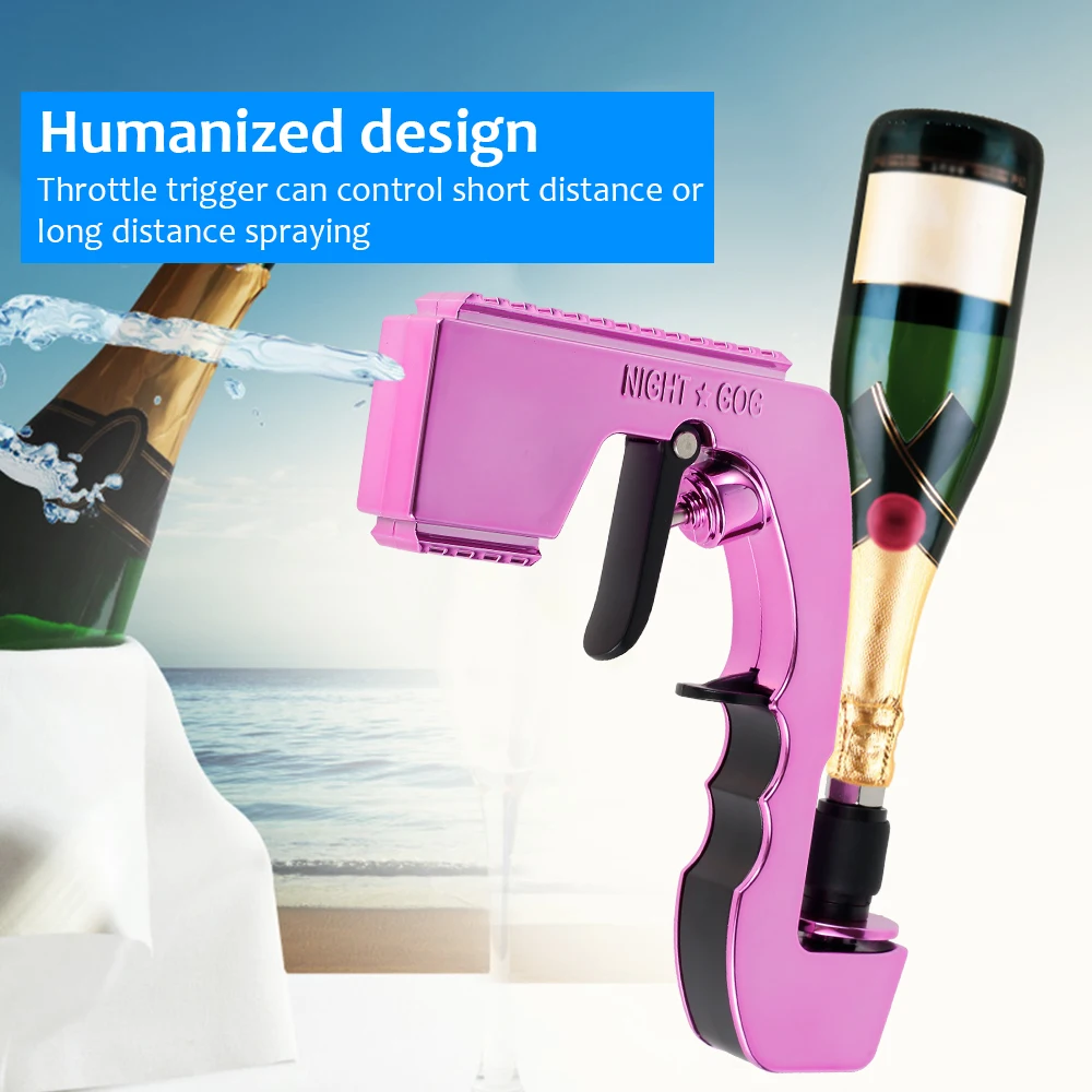 

Beer Gun Champagne Gun Wine Dispense Sprayer Pistol Beer Bottle Durable Spray Zinc Pop It Toy Kitchen Bar Tools Electroplating