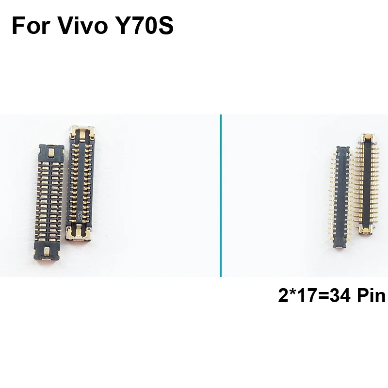 

Разъем FPC для Vivo Y70S, ЖК-дисплей, гибкий кабель на материнской плате, материнская плата для Vivo Y 70S VivoY70s, 2 шт.